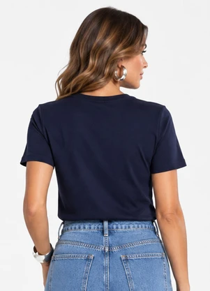 Infinita Cor - Blusa Verão Feminina em Cotton Leve Azul - INFINITA COR