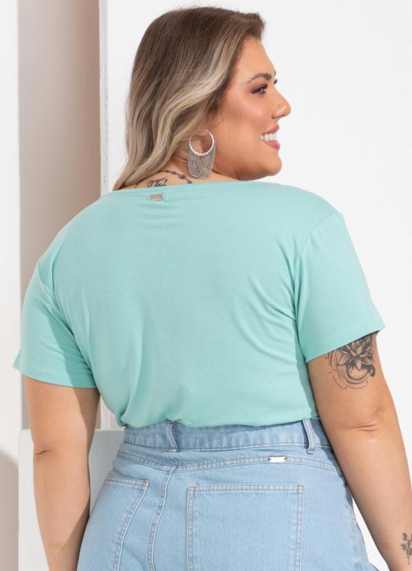 Quintess - Blusa Verde Água com Detalhe em Botões 7