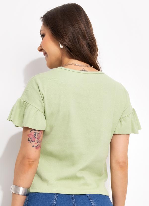 Bimini - Blusa Verde Claro em Canelado 2
