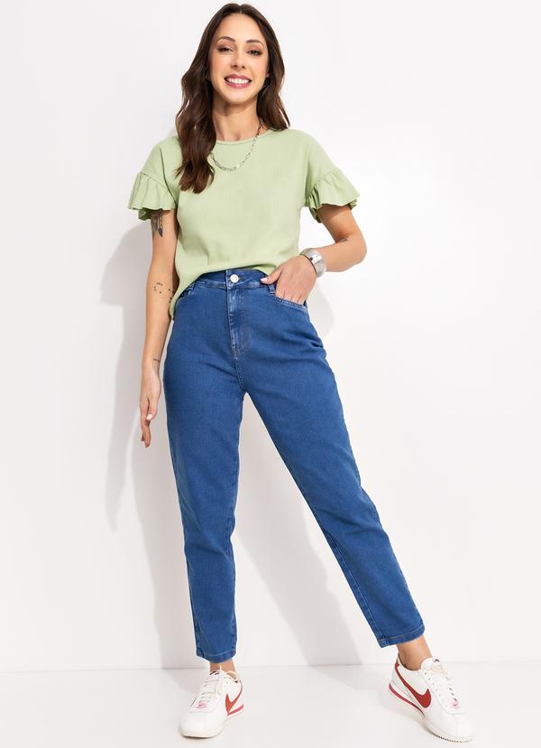 Bimini - Blusa Verde Claro em Canelado 3