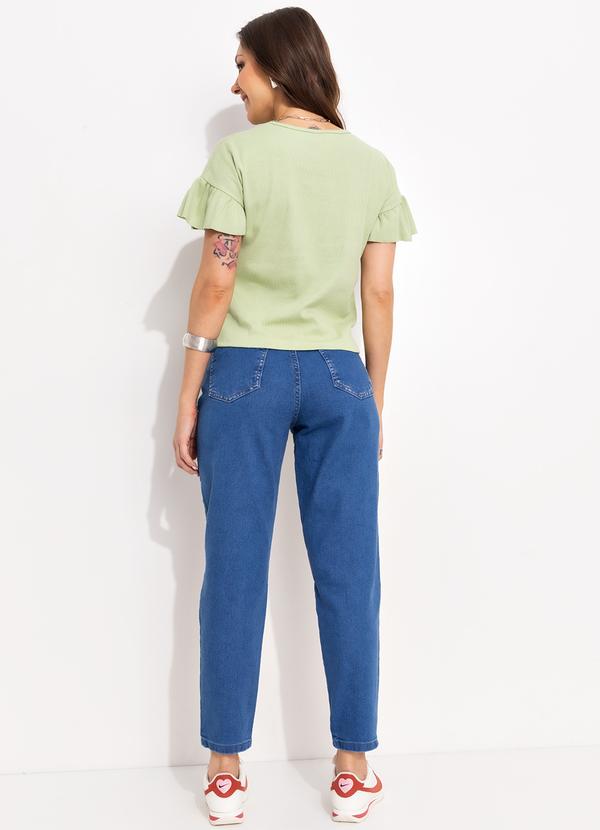 Bimini - Blusa Verde Claro em Canelado 4