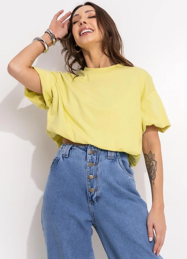 Bimini - Blusa Verde Claro em Malha de Algodão 6