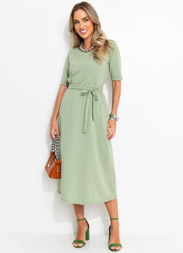 Bimini - Blusa Verde Claro em Malha Texturizada 6