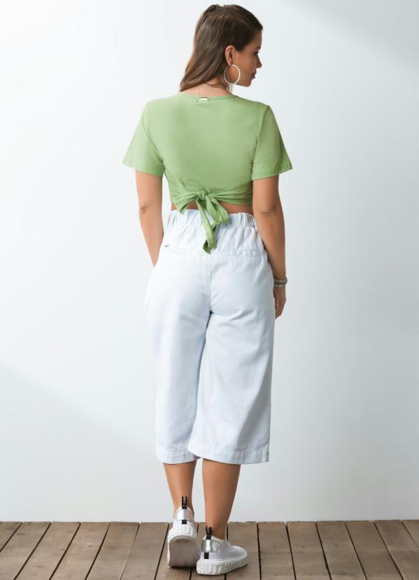 Outlet - Blusa Verde com Amarração 4