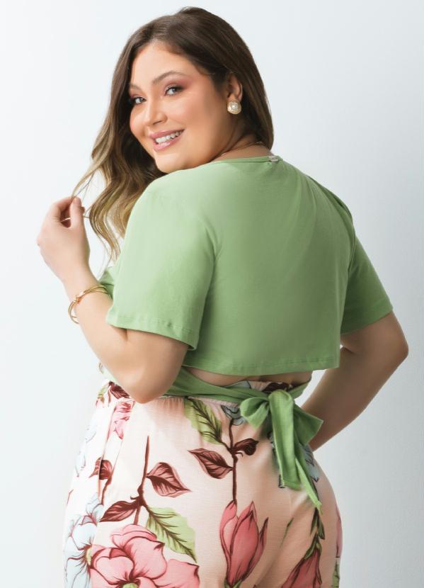 Outlet - Blusa Verde com Amarração 7