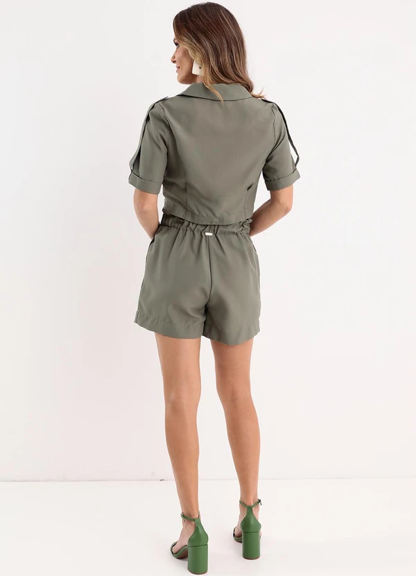 Quintess - Blusa Verde com Botões 5