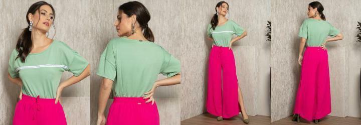 Blusa Verde com Passamanaria