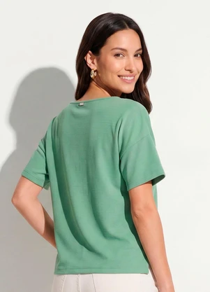 Quintess - Blusa Verde com Passamanaria - QUINTESS