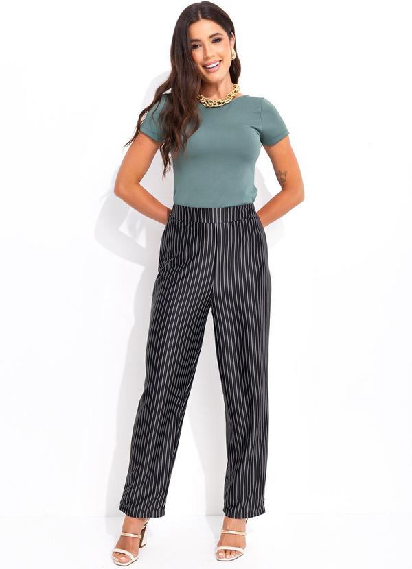 Bimini - Blusa Verde em Malha Crepe 3