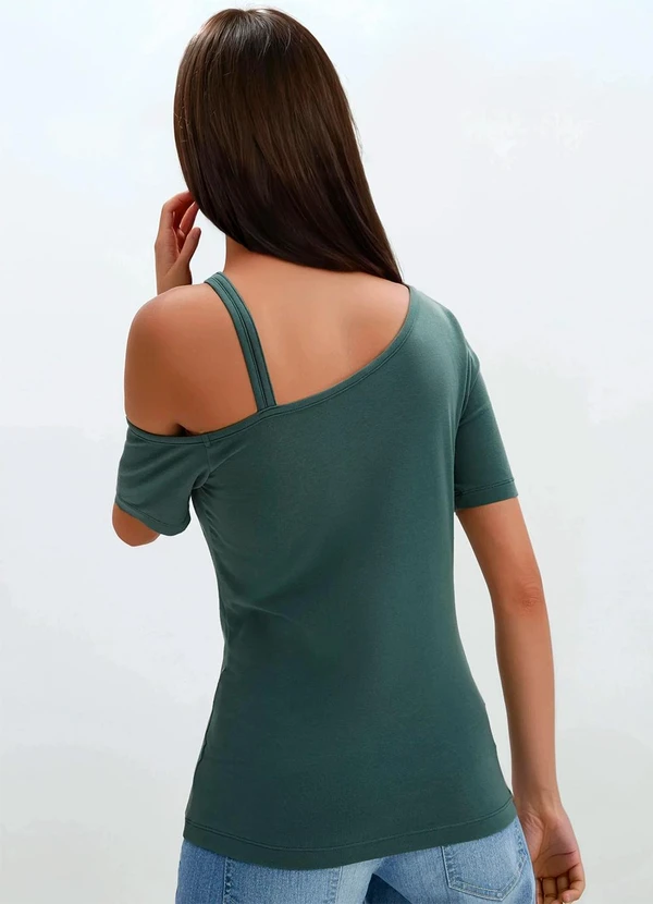 bonprix - Blusa Verde em Malha de Algodão 2