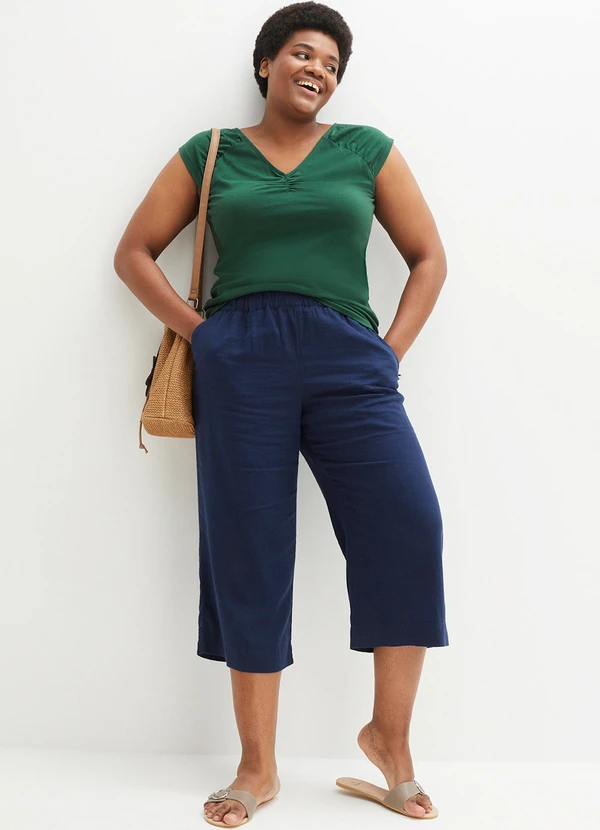 bonprix - Blusa Verde em Malha de Viscose 6