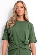 Blusa Verde em Malha de Viscose