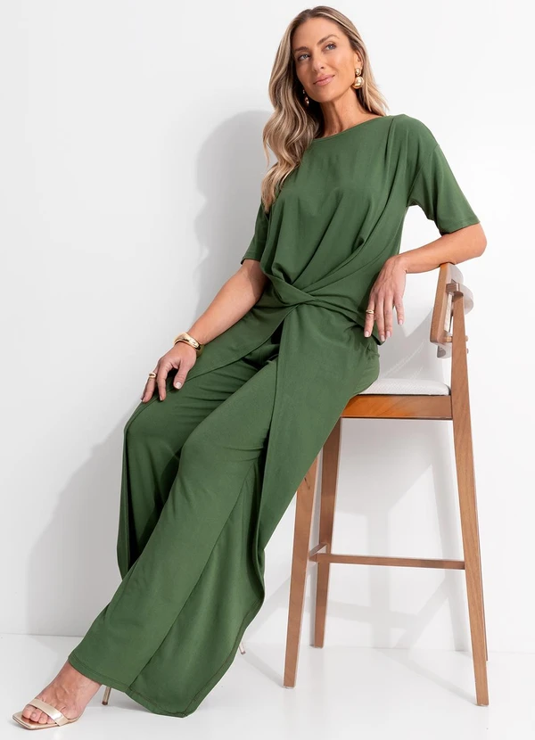 Quintess - Blusa Verde em Malha de Viscose 6