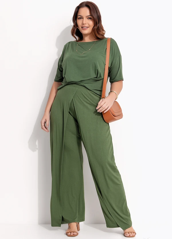 Quintess - Blusa Verde em Malha de Viscose 9