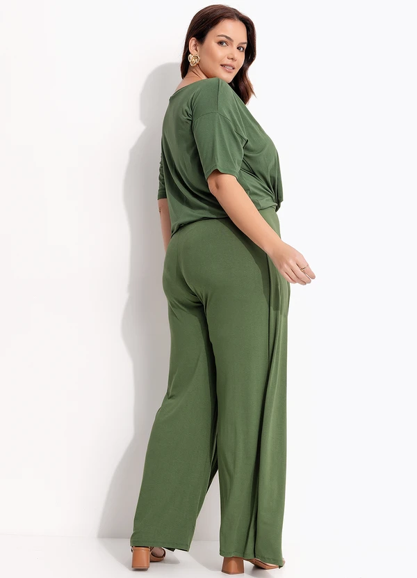 Quintess - Blusa Verde em Malha de Viscose 10