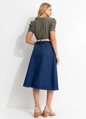 Quintess - Blusa Verde em Malha Laise - QUINTESS