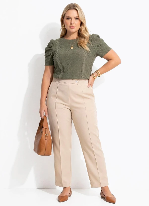 Quintess - Blusa Verde em Malha Laise 2