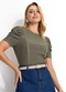 Quintess - Blusa Verde em Malha Laise - variação: Verde
