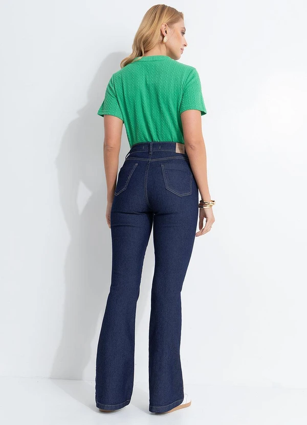 Quintess - Blusa Verde em Malha Tricô Texturizada 2