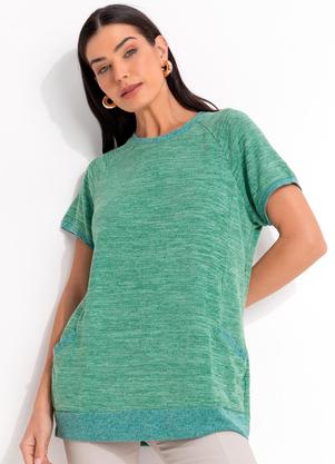 Blusa (Verde) em Malha Tric