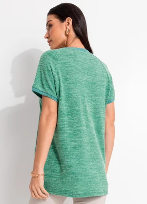 Quintess - Blusa Verde em Malha Tricô - QUINTESS