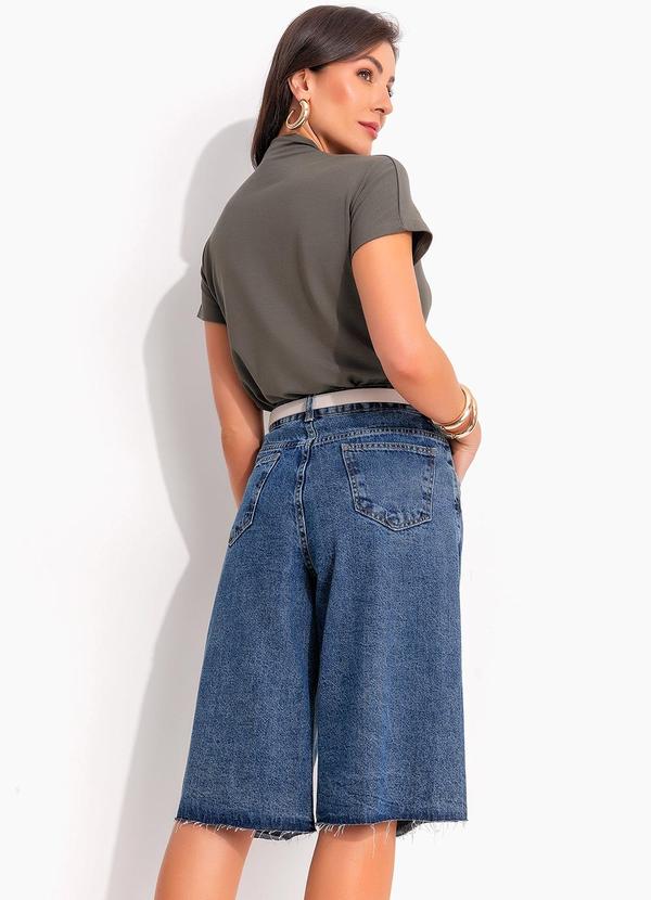 Quintess - Blusa Verde em Moletinho de Viscose 5