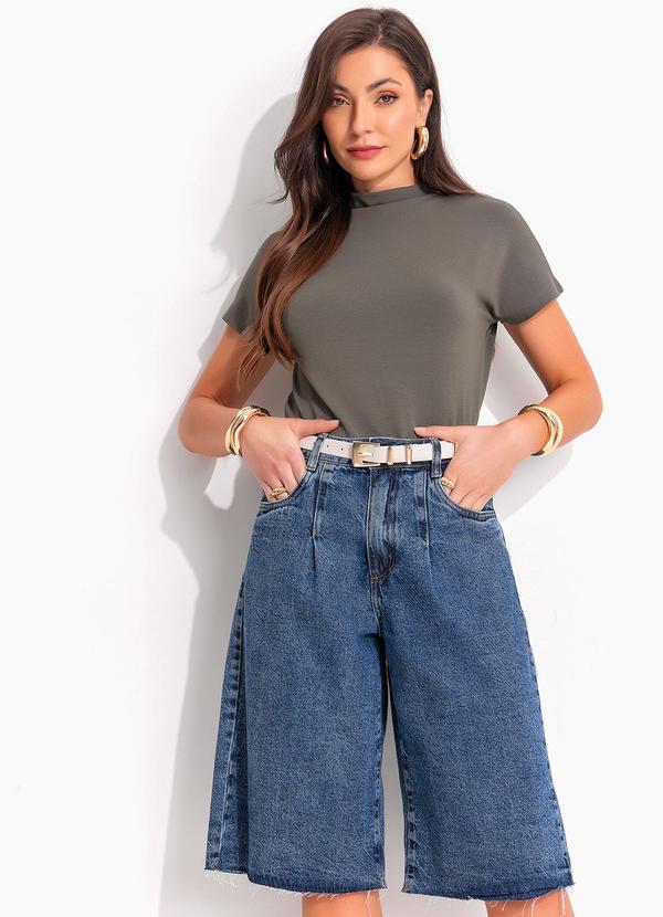 Quintess - Blusa Verde em Moletinho de Viscose 6