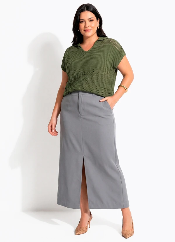 Quintess - Blusa Verde em Tricô 7