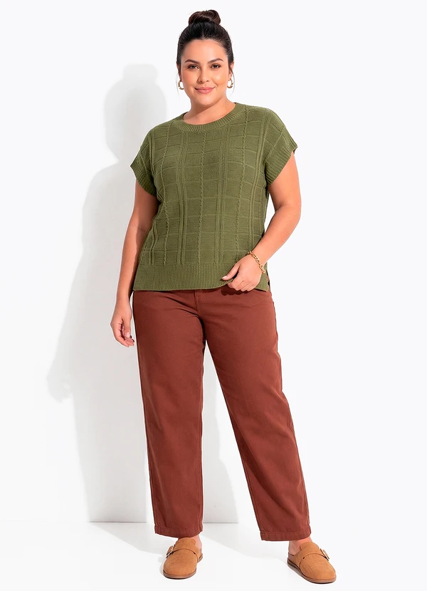 Quintess - Blusa Verde em Tricot 6