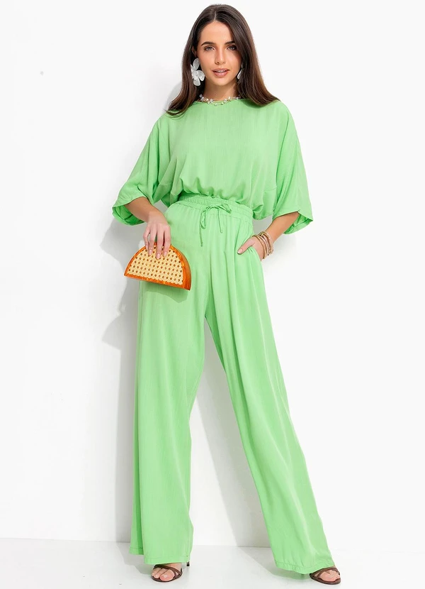 Quintess - Blusa Verde em Viscose Plana 13