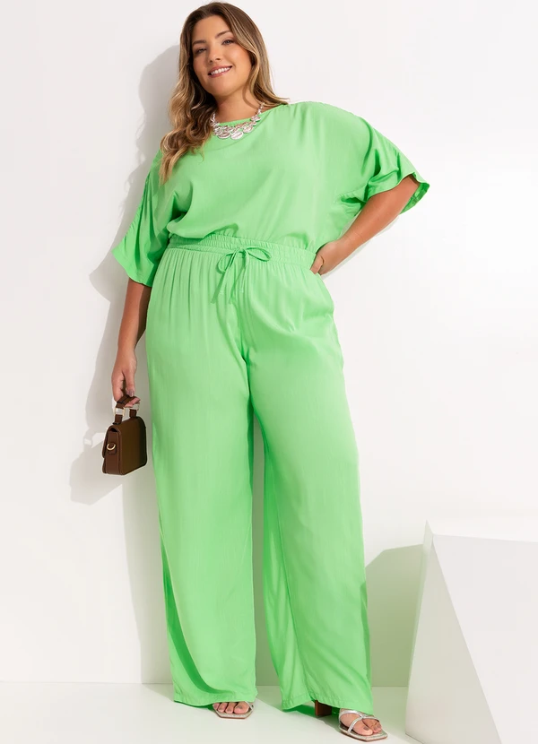 Quintess - Blusa Verde em Viscose Plana 19