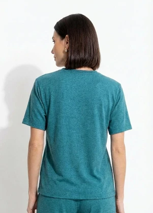 Quintess - Blusa Verde Escuro em Malha Tricô - QUINTESS