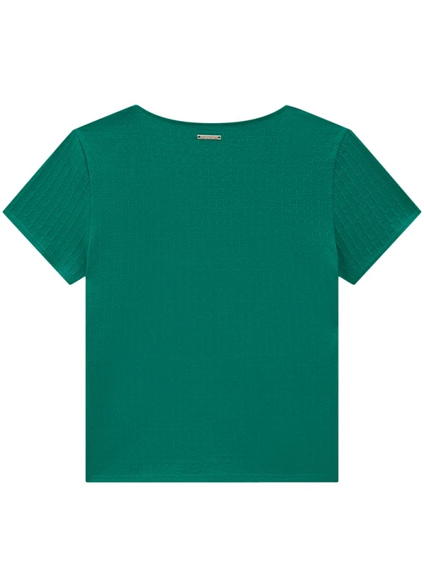 Enfim - Blusa Verde Justa em Malha Trabalhada 3