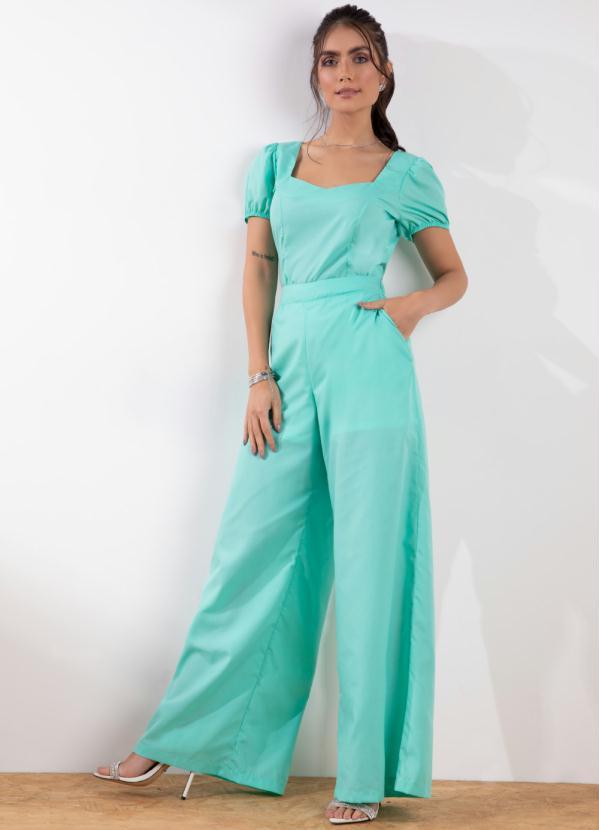 Outlet - Blusa Verde Mangas Curtas 5