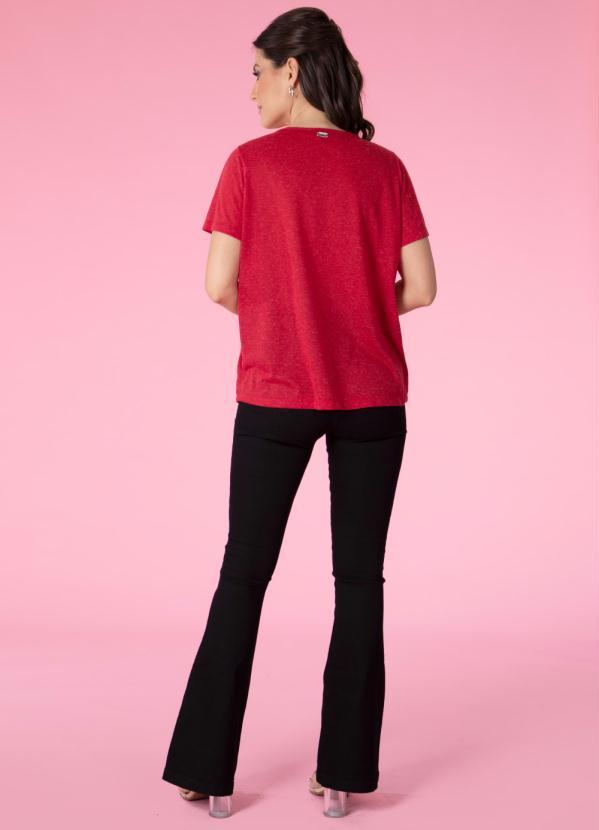 Outlet - Blusa Vermelha Soltinha com Franzido 3