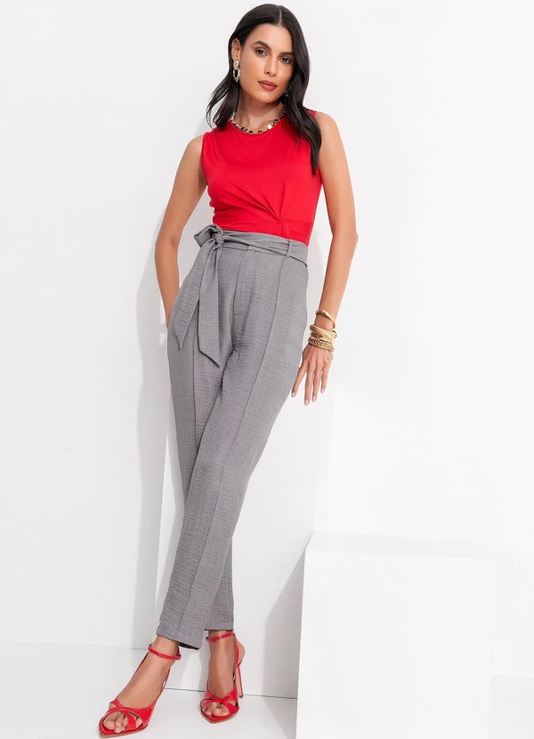 Quintess - Blusa Vermelho em Viscolycra 5