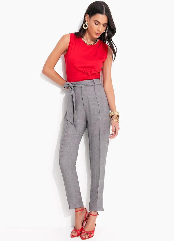 Quintess - Blusa Vermelho em Viscolycra 5