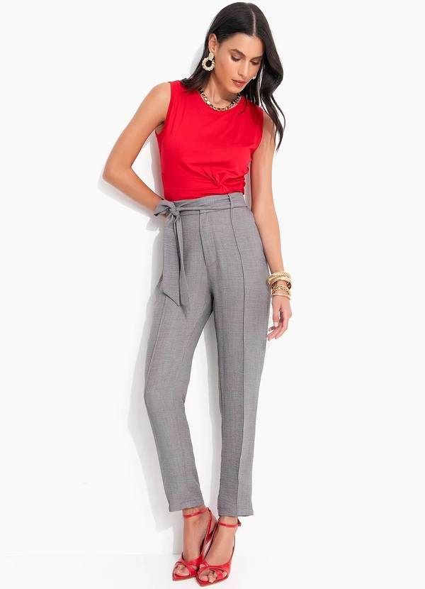 Quintess - Blusa Vermelho em Viscolycra 3