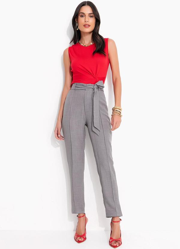 Quintess - Blusa Vermelho em Viscolycra 7