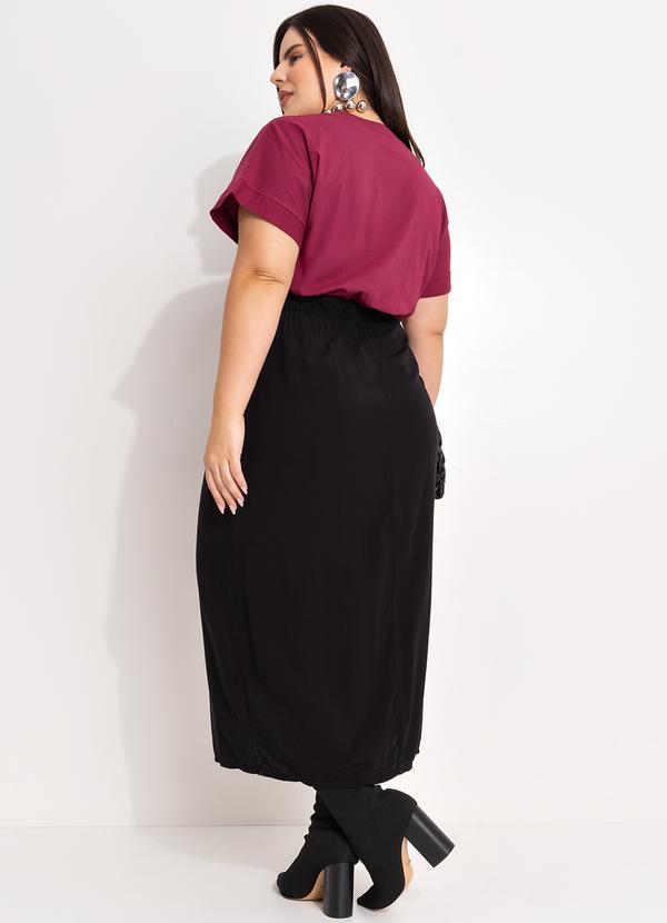 Marguerite - Blusa Vinho em Malha de Algodão 4