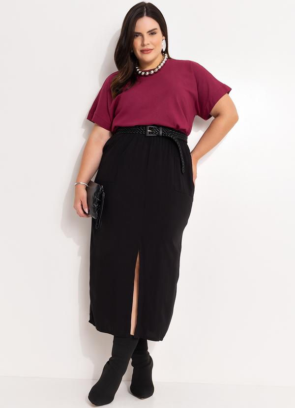 Marguerite - Blusa Vinho em Malha de Algodão 5