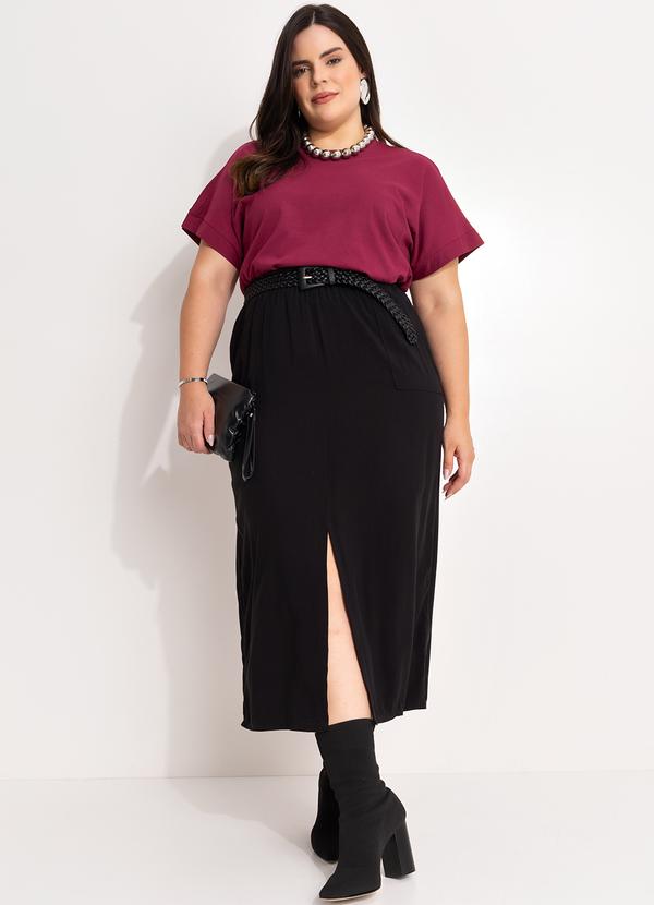 Marguerite - Blusa Vinho em Malha de Algodão 6