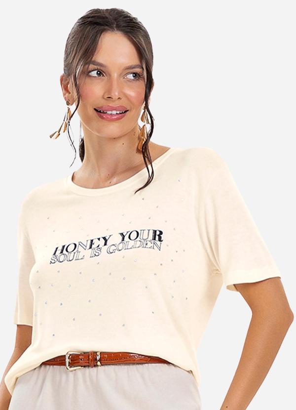 Rovitex - Blusa Visco Tricot Feminina Bege 2