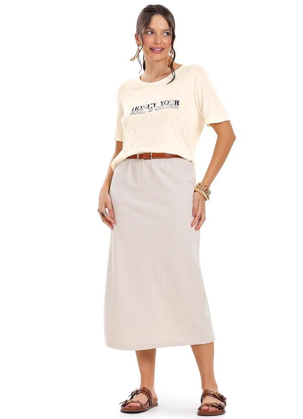 Rovitex - Blusa Visco Tricot Feminina Bege 1