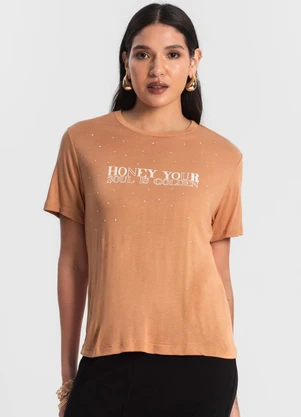 Rovitex - Blusa Visco Tricot Feminina Marrom - ROVITEX