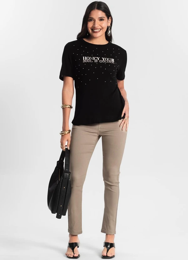 Rovitex - Blusa Visco Tricot Feminina Preto 3