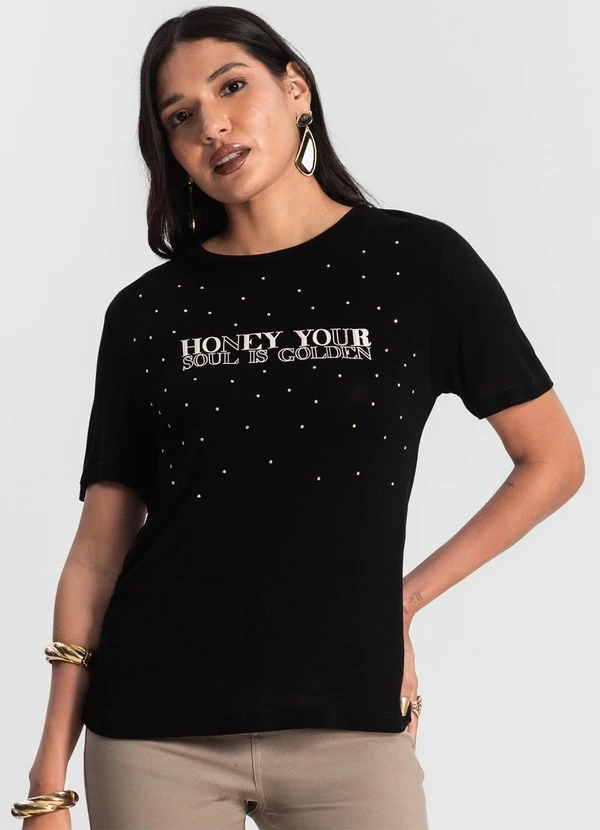 Rovitex - Blusa Visco Tricot Feminina Preto 4