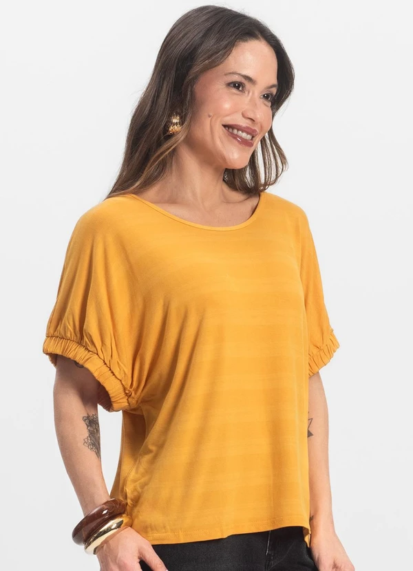 Infinita Cor - Blusa Viscose Amarelo
