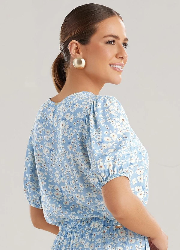 Angel - Blusa Viscose Azul 2