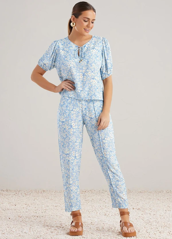 Angel - Blusa Viscose Azul 3